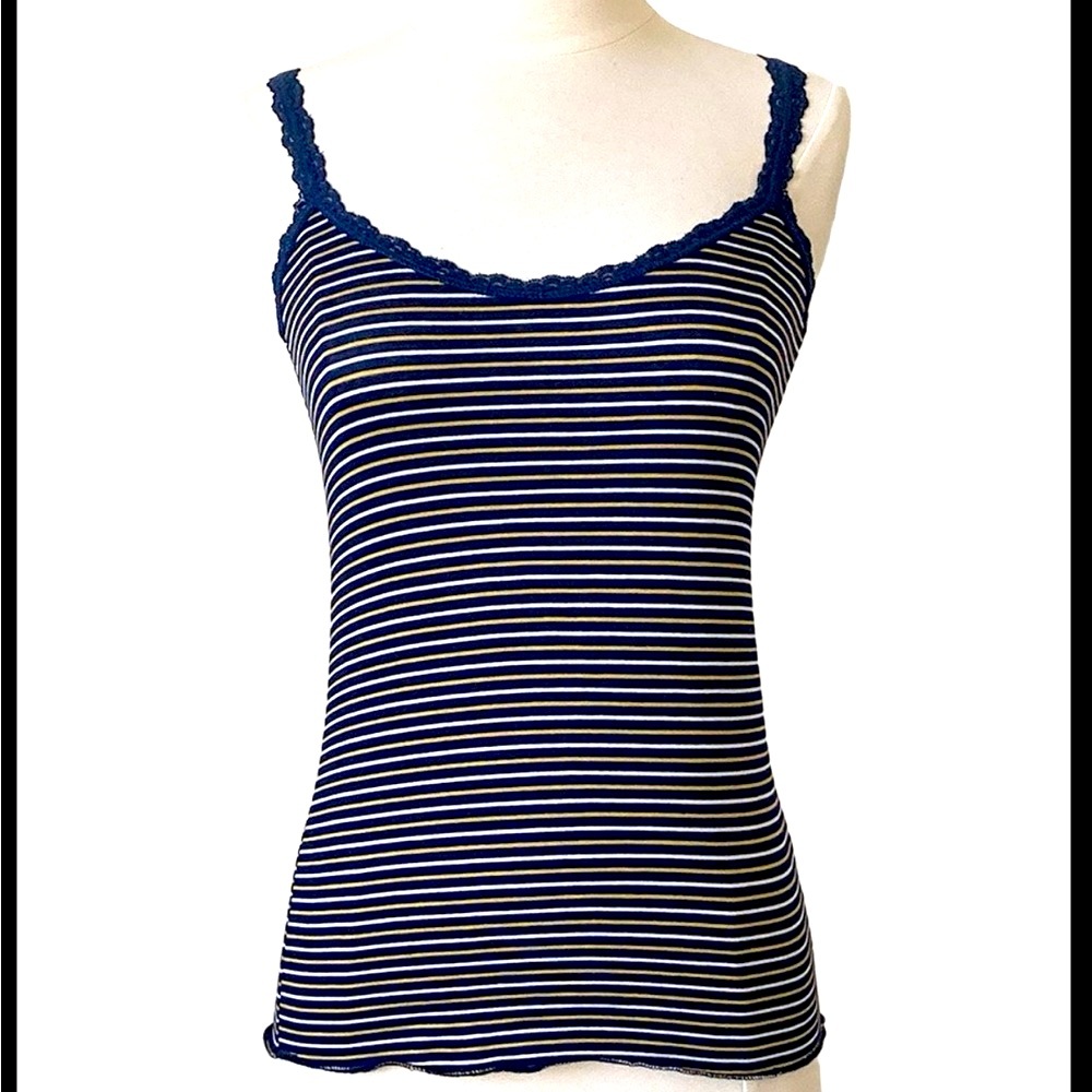 Striped Blue and Yellow Loungewear Set - Picture 3 of 6